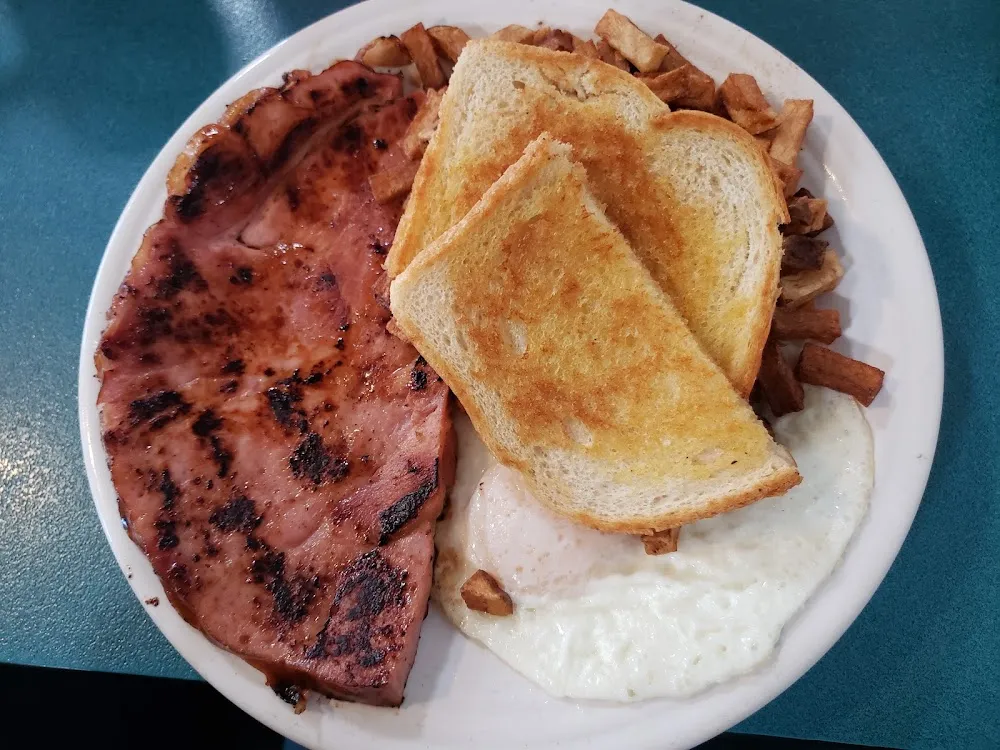 Ham and Eggs with Fries and Toast