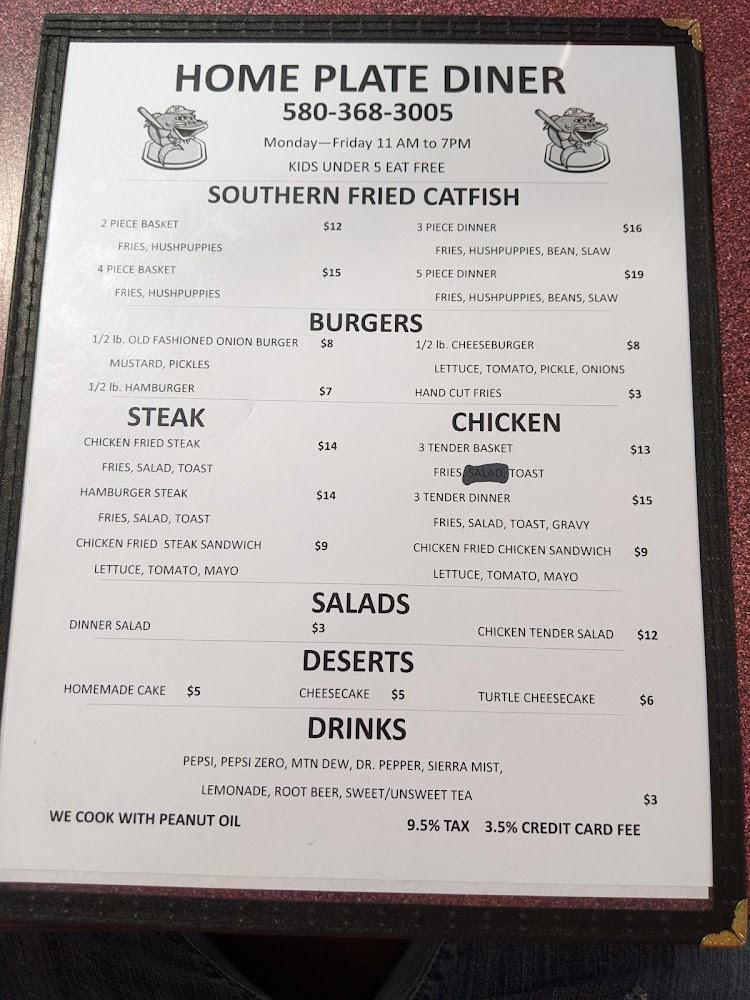 Home Plate Diner Menu image 2